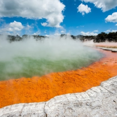 Découverte du site géothermique de Wai O Tapu