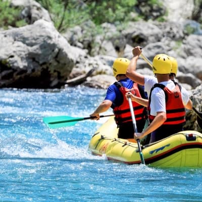 Rafting dans le canyon